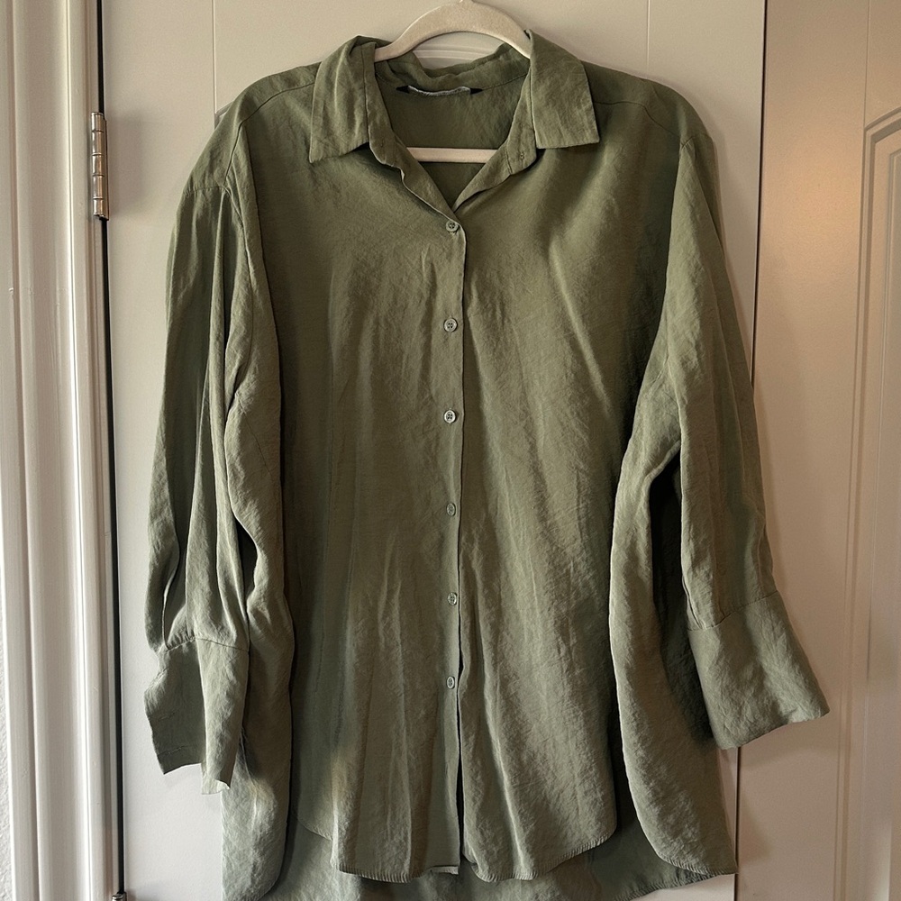 Zara Oversized Relaxed Button Down